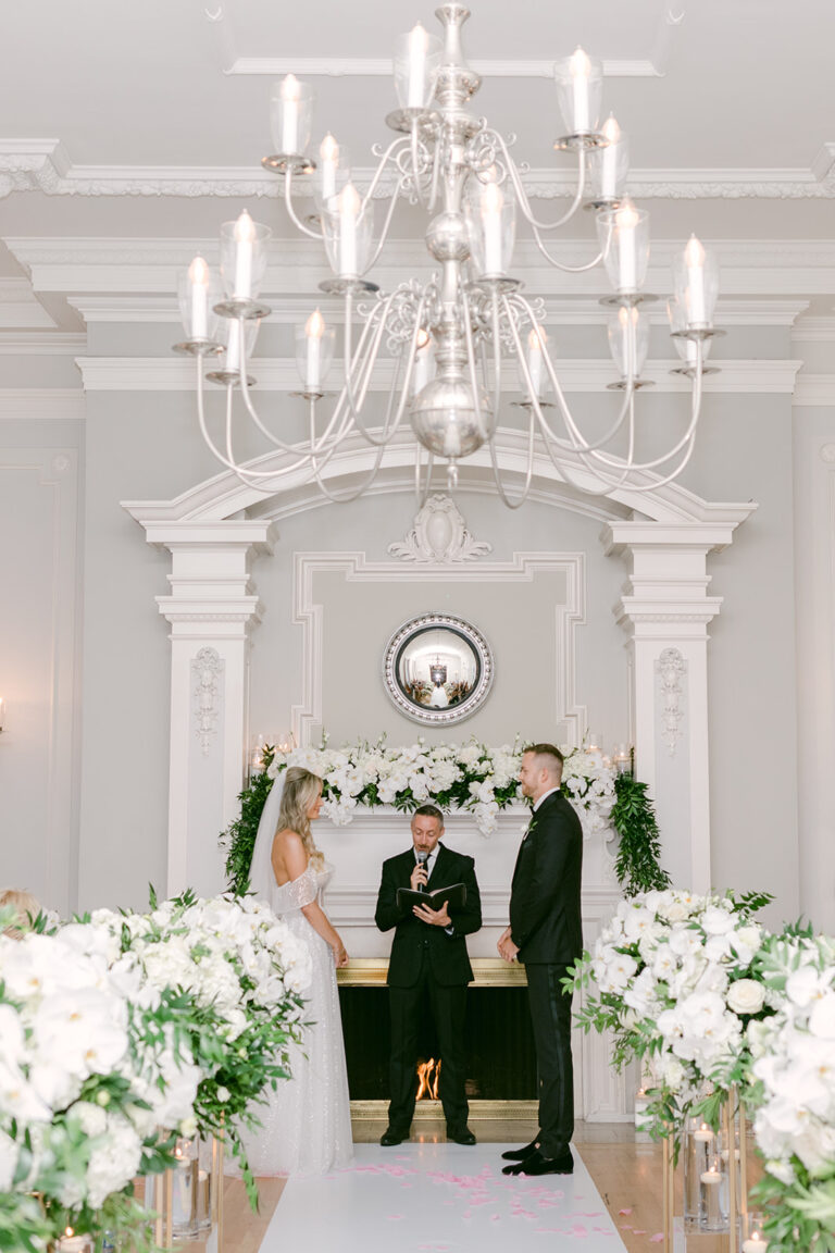 Jonathan Evans officiating Breana and Brandon's ceremony