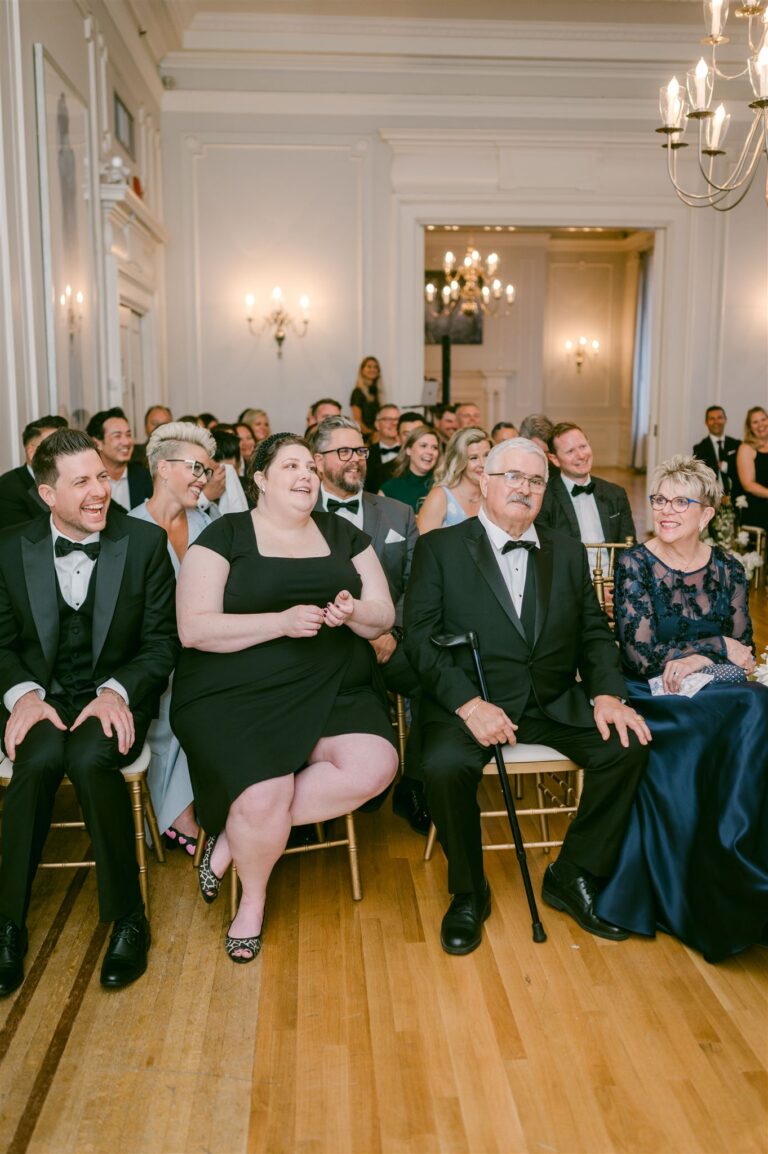 Jonathan Evans officiating Jessica's ceremony