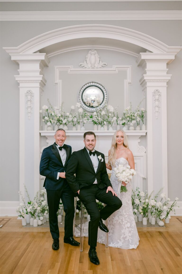 Jonathan Evans officiating Jessica's ceremony